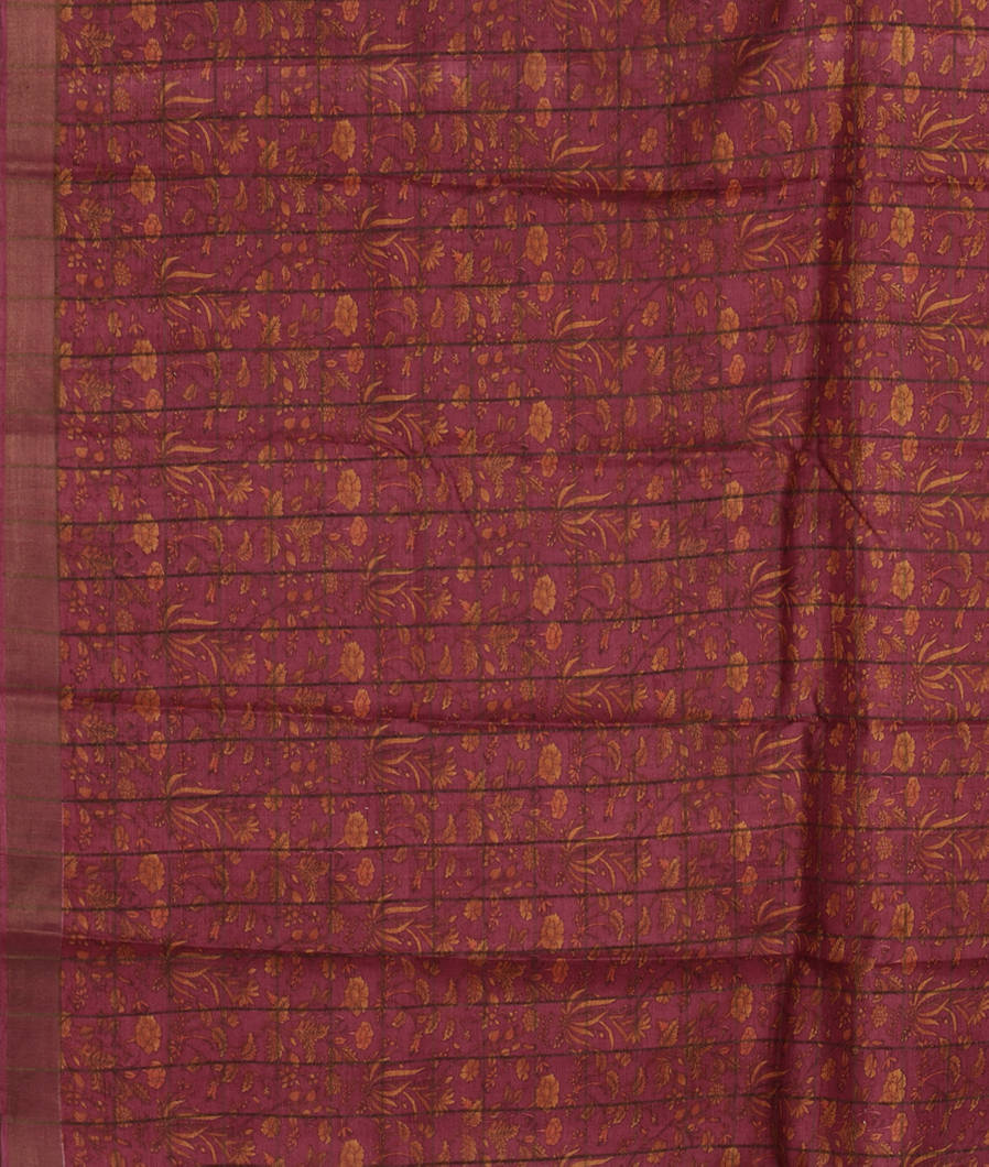 Blue Woven Tussar Saree T3510593