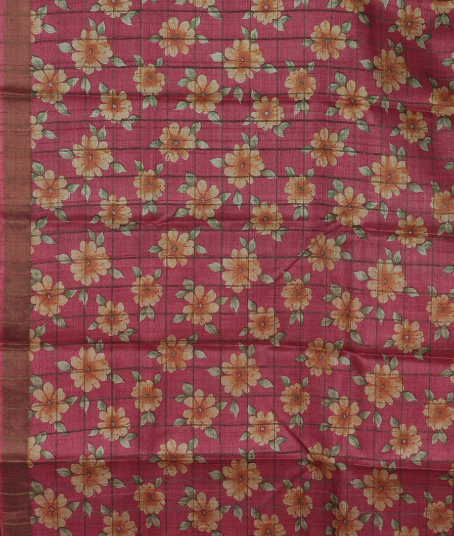 Peacock Green Woven Tussar Saree T3510253