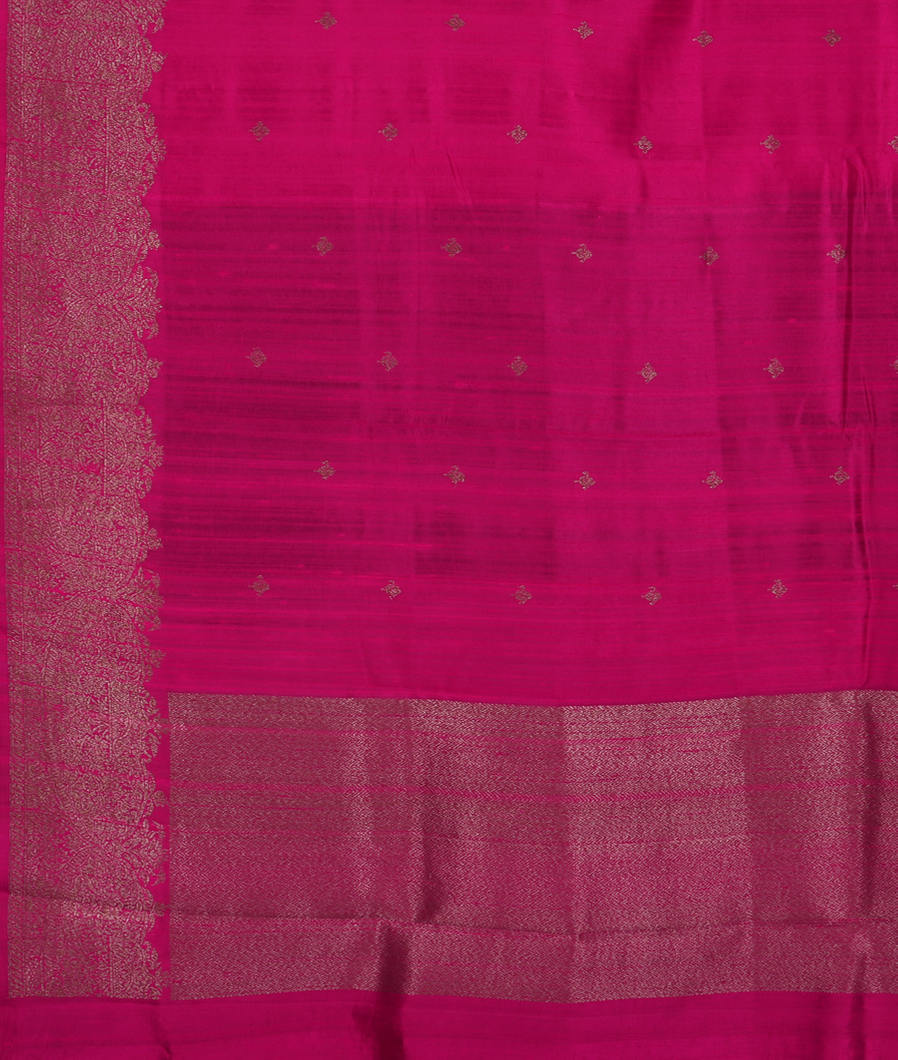 Magenta Banaras Tussar Saree T3499084
