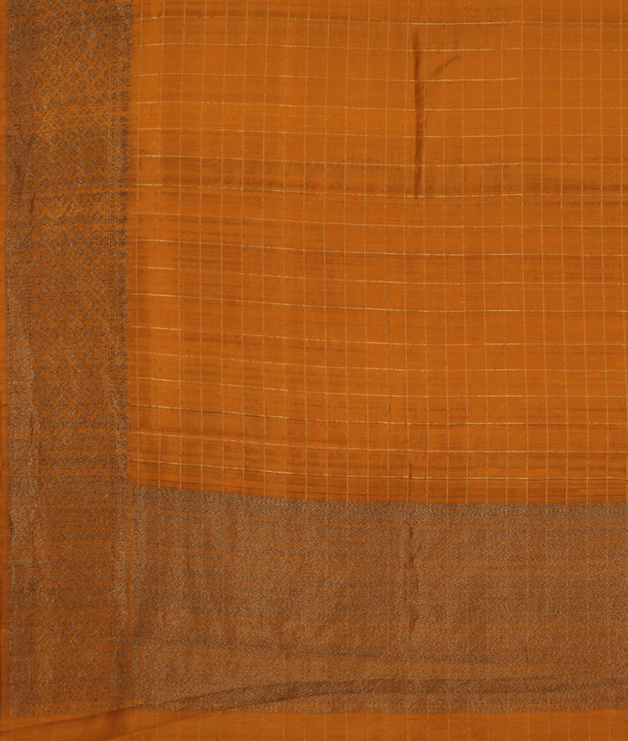 Yellow Banaras Tussar Saree T3277134