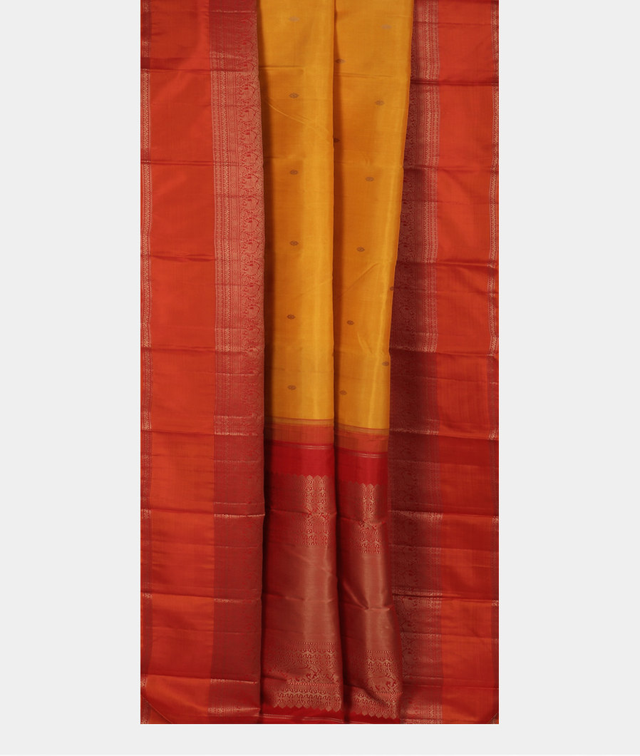 Yellow Handwoven Kanjivaram Silk Saree T2018422