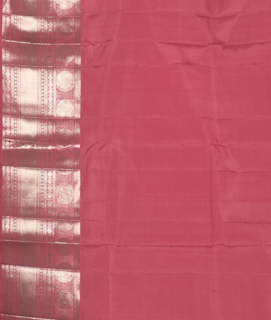 Pink Handwoven Kanjivaram Silk Saree T3422333