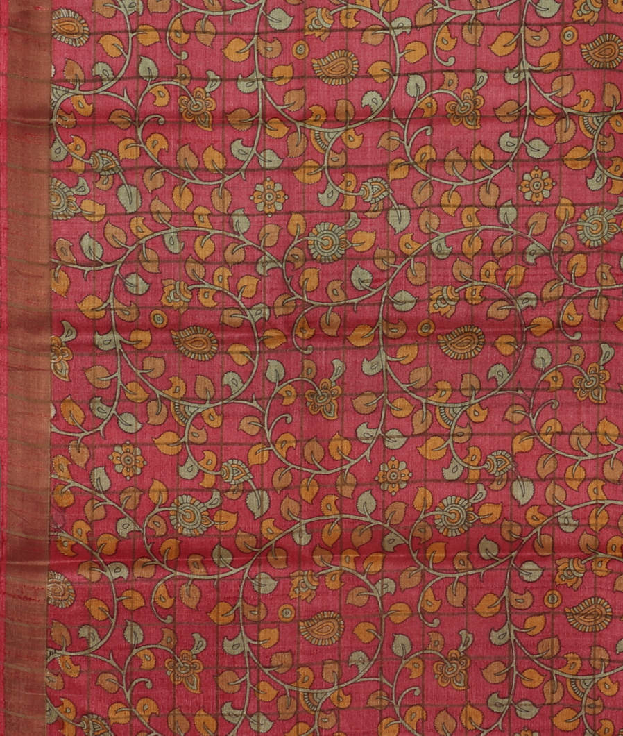 Green Woven Tussar Saree T3510644