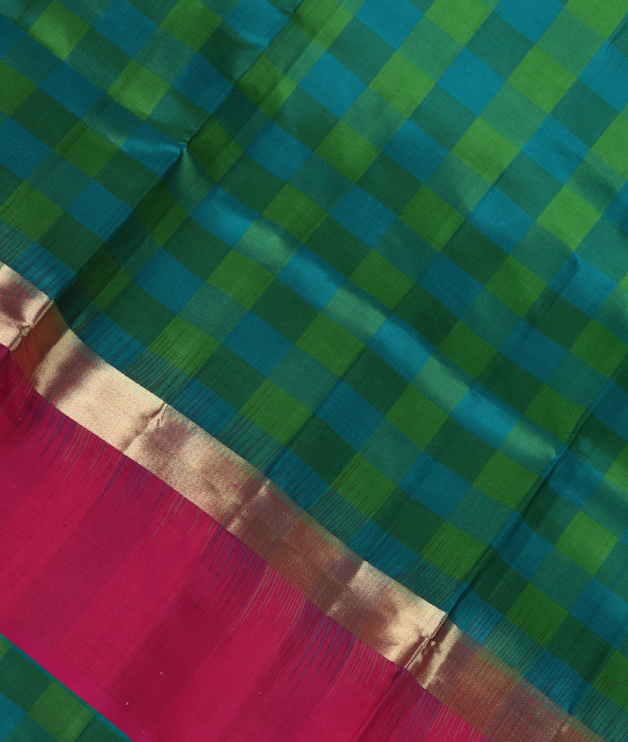 Blue And Green Soft Silk Saree T293763-image