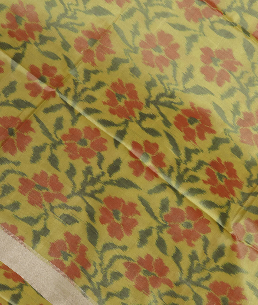 Yellowish Green Soft Silk Saree T3404912