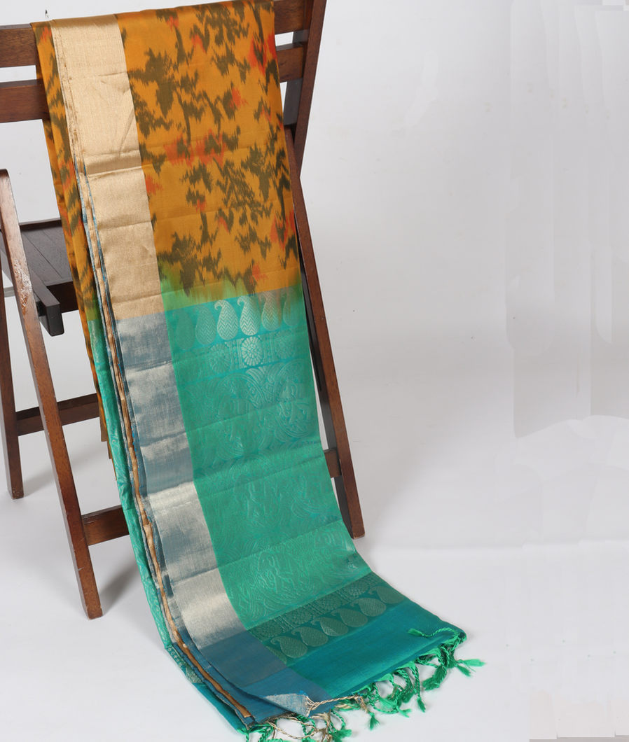 Yellow Soft Silk Saree T342522-image