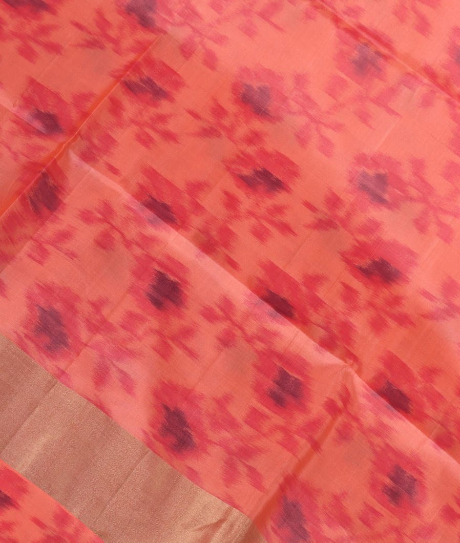 Peach Soft Silk Saree T3423202