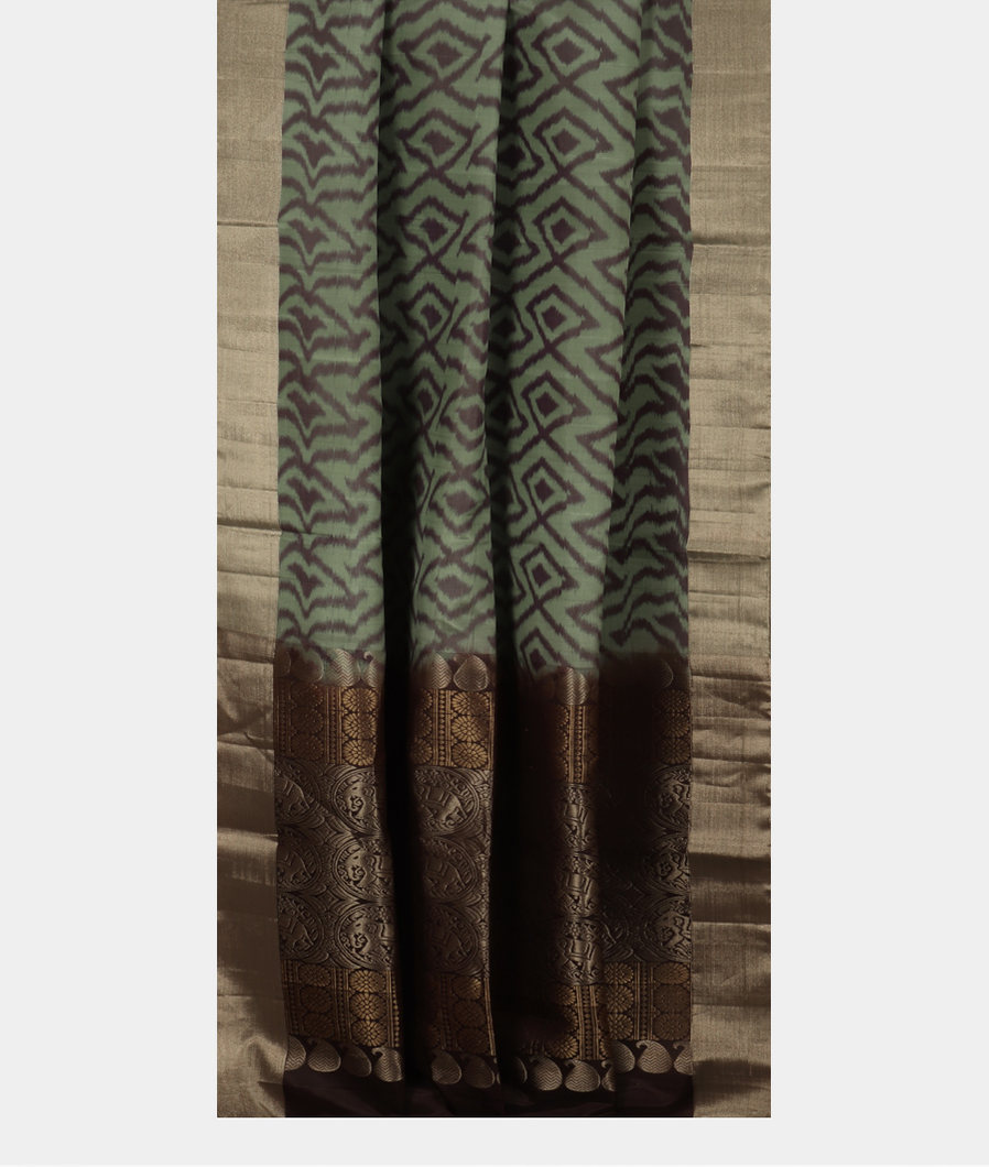 Green Soft Silk Saree T3425263