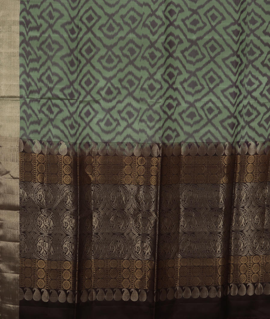 Green Soft Silk Saree T3425265