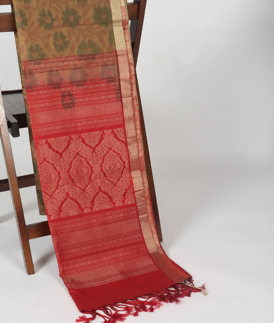 Khaki Soft Silk Saree T340484-image