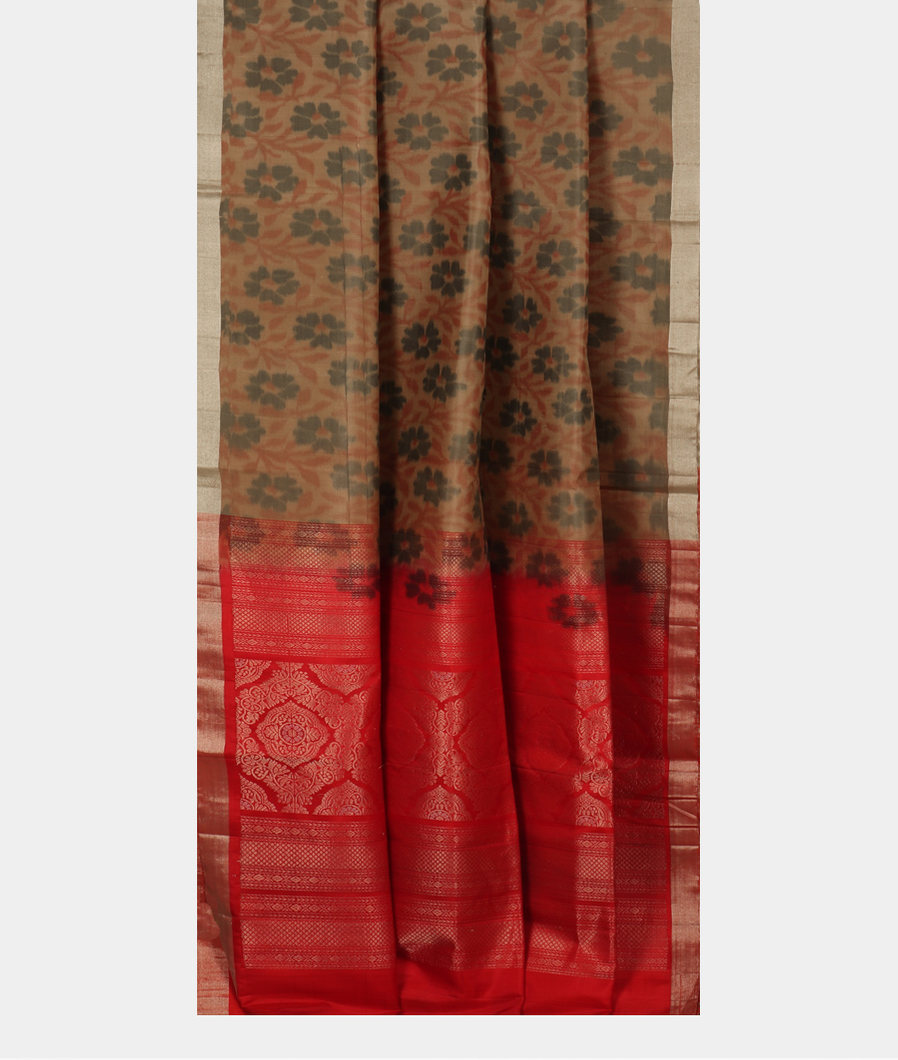 Khaki Soft Silk Saree T3404843