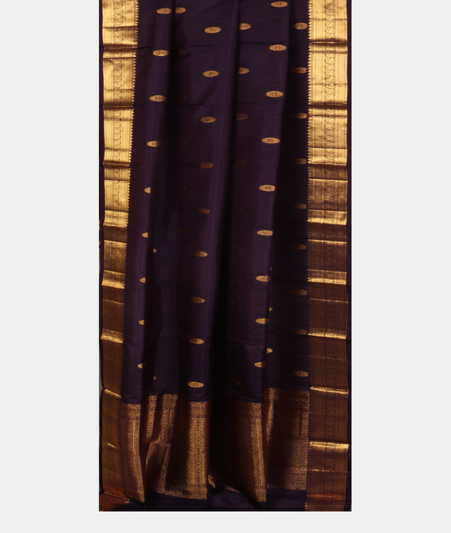 Purple Handwoven Kanjivaram Silk Dupatta T3228642