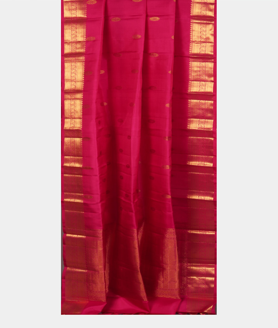 Magenta Handwoven Kanjivaram Silk Dupatta T3501922