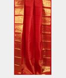 Red Handwoven Kanjivaram Silk Dupatta T2862622