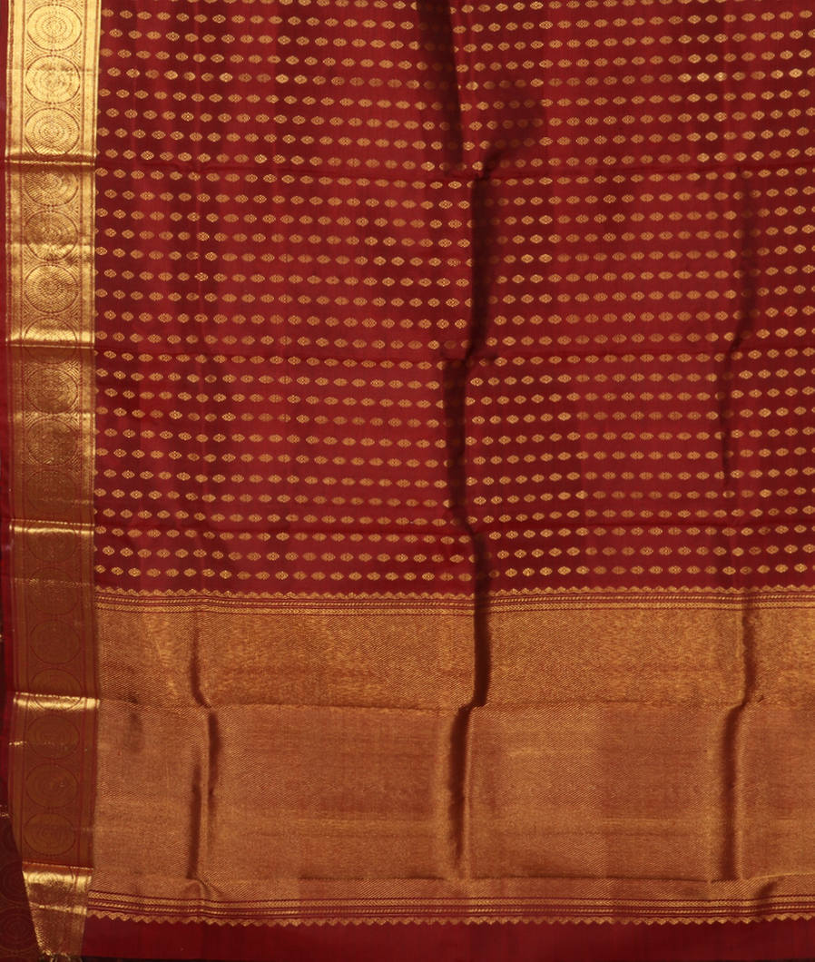 Maroon Handwoven Kanjivaram Silk Dupatta T1672863