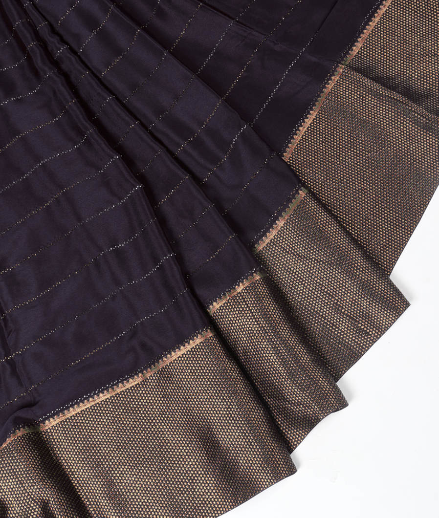Blue Mysore Silk Saree T352276-image