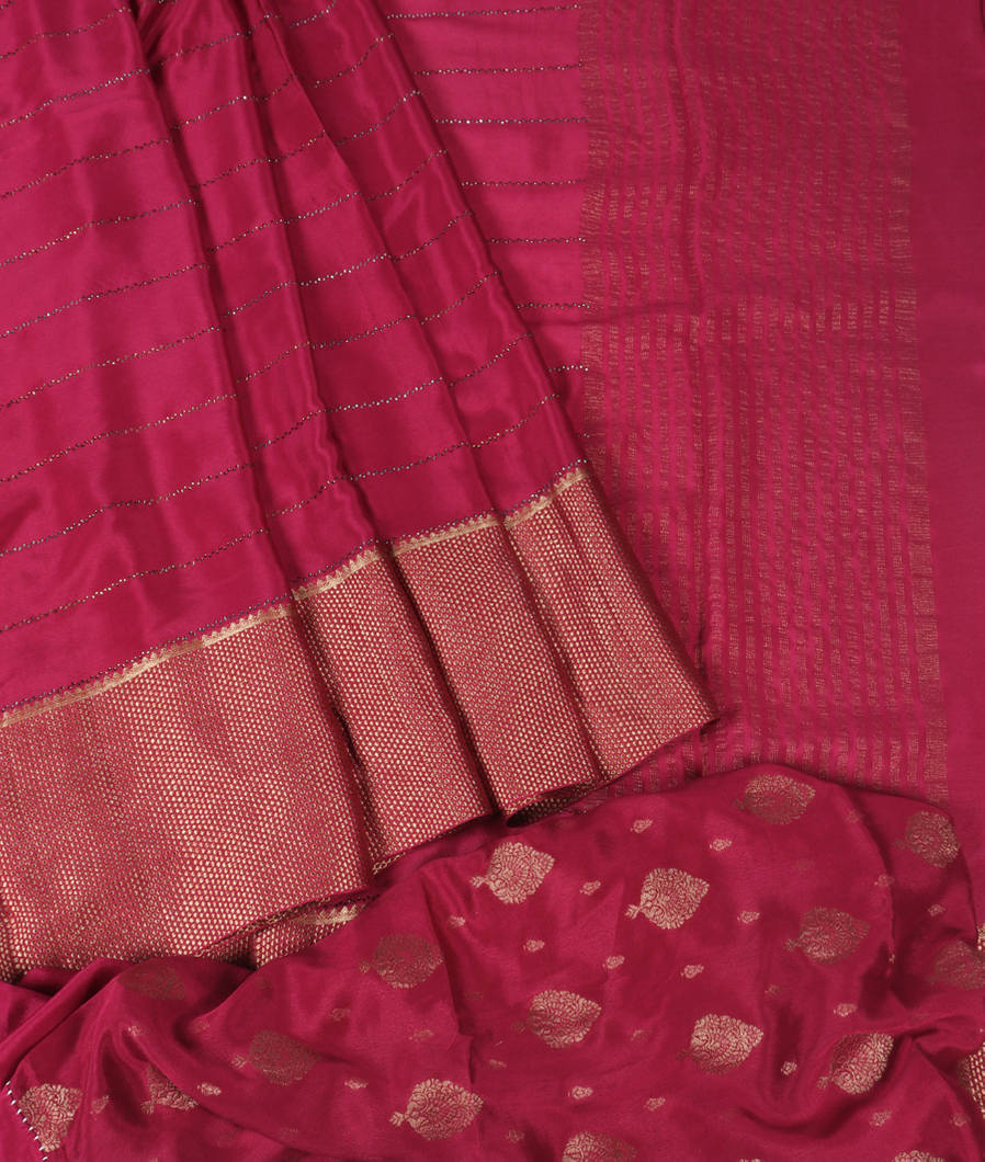 Purple Mysore Silk Saree T3522672