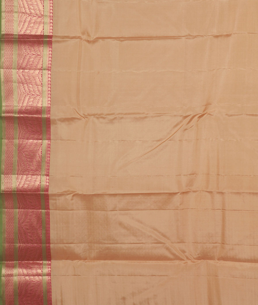 Beige Soft Silk Saree T3080943