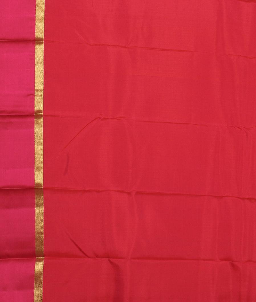 Orangish Pink Soft Silk Saree T958773