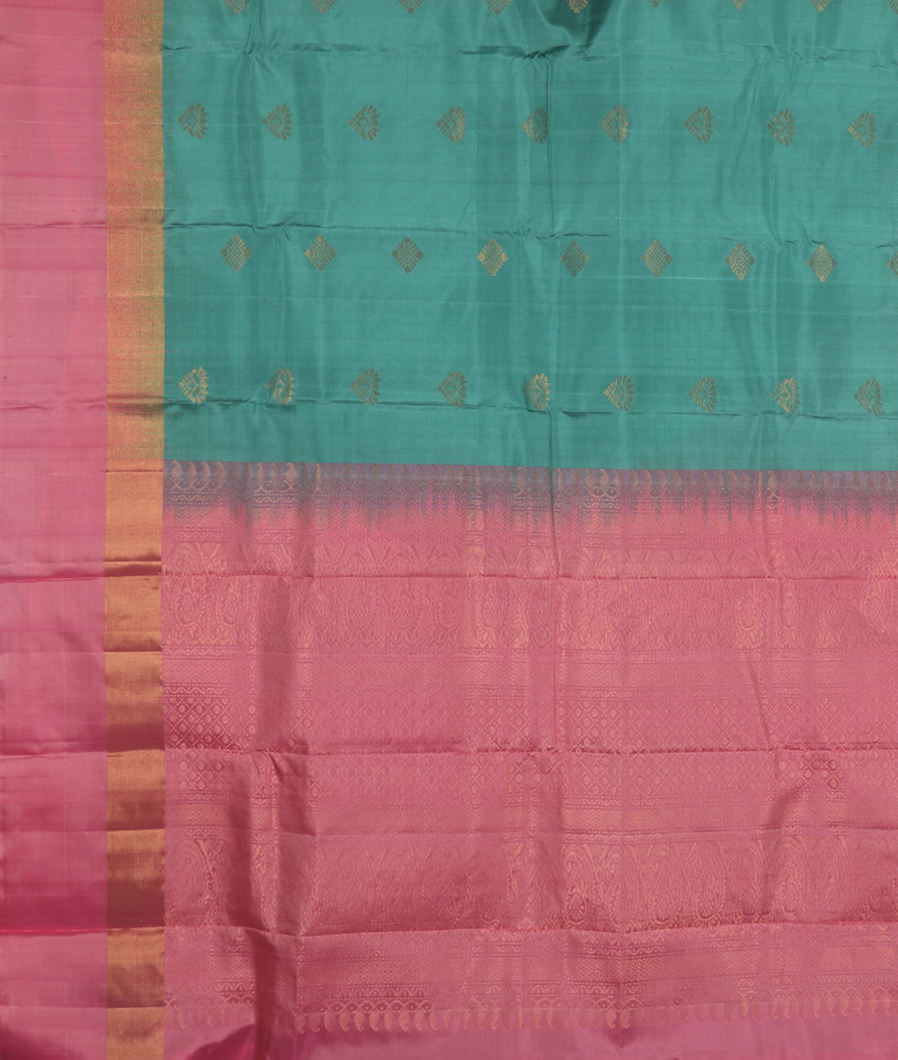 Green Soft Silk Saree T3513364