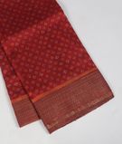 Red Printed Raw Silk Saree T3526241