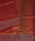 Red Printed Raw Silk Saree T3526242