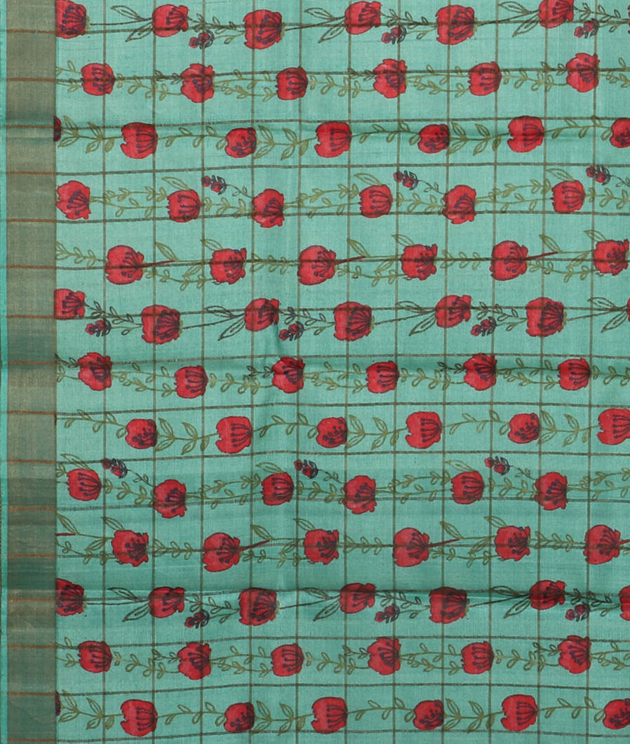 Beige Woven Tussar Saree T3510513