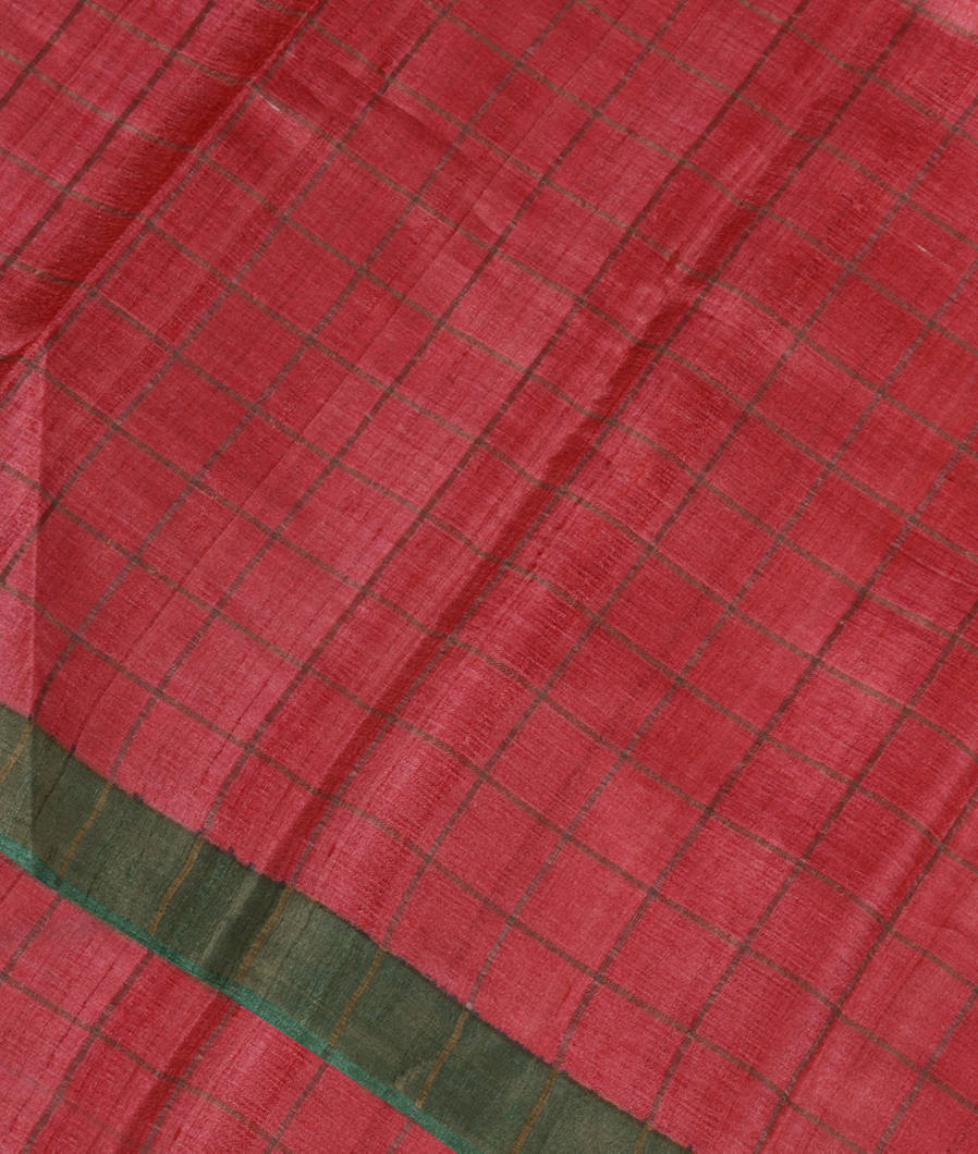 Pink Woven Tussar Saree T351016-image