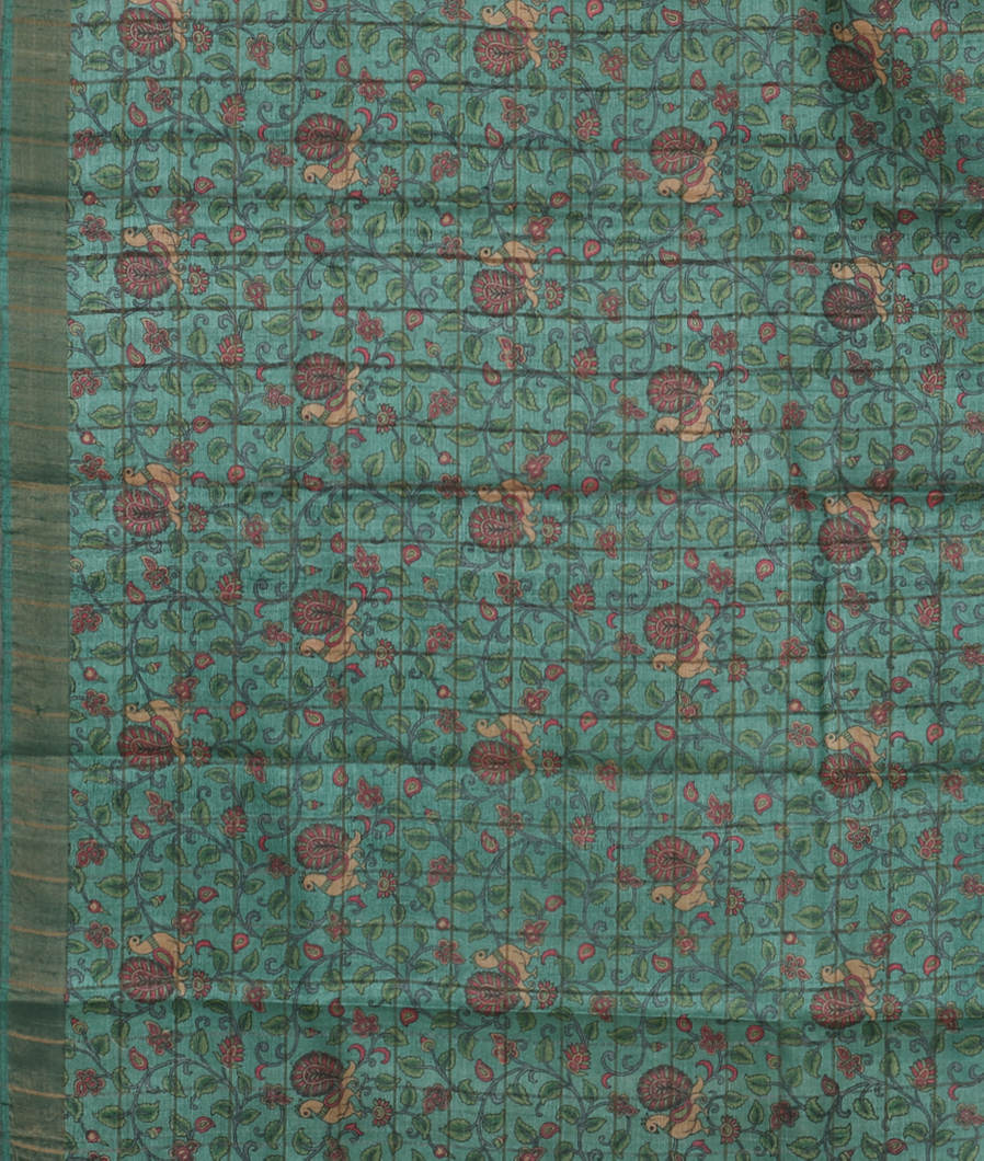 Pink Woven Tussar Saree T3510163