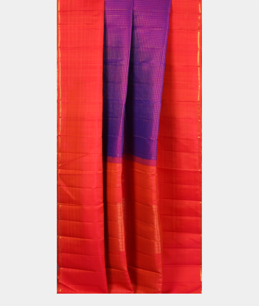 Purple Handwoven Kanjivaram Silk Saree T3508912