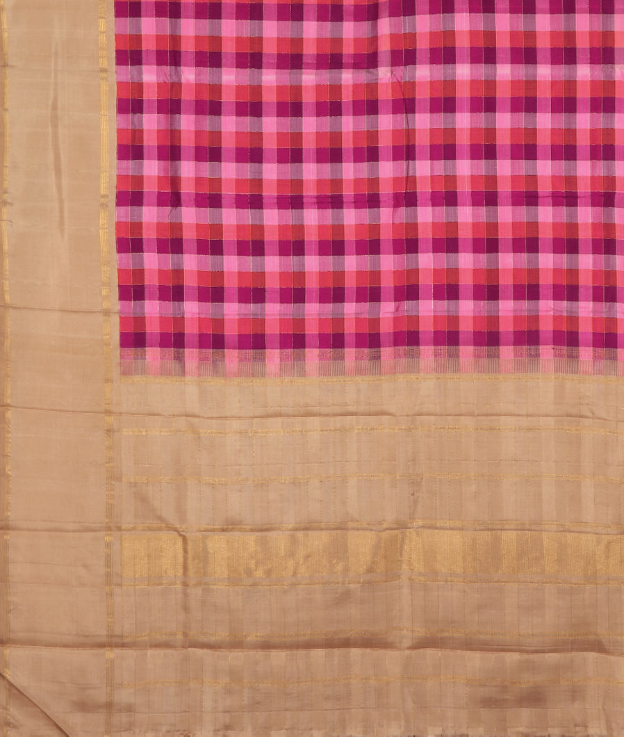 Multicolour Handwoven Kanjivaram Silk Saree T963674