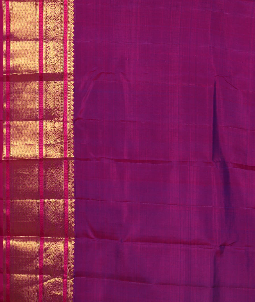 Blue Handwoven Kanjivaram Silk Saree T3507373