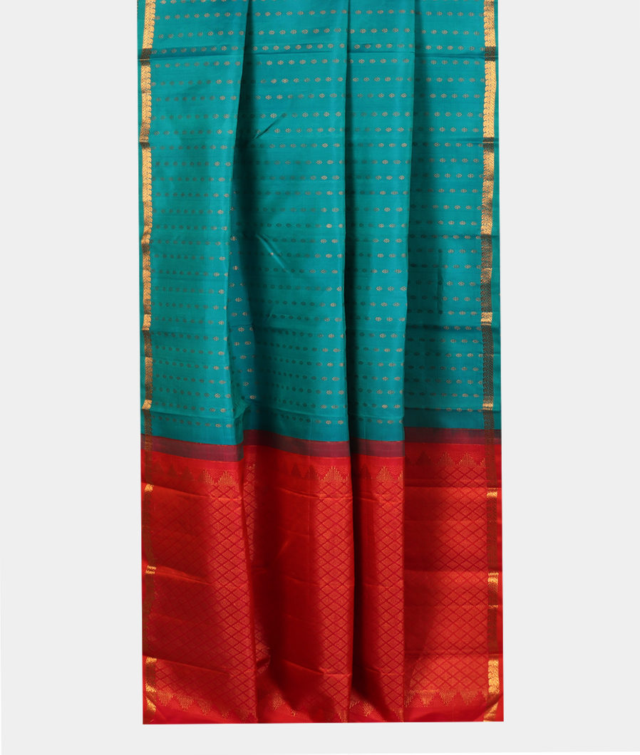 Blue Handwoven Kanjivaram Silk Saree T3353252