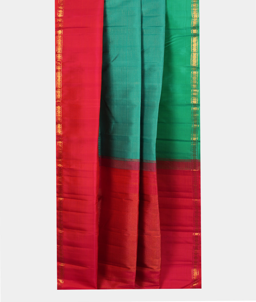 Green Handwoven Kanjivaram Silk Saree T3508872
