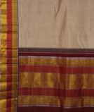 Beige Handwoven Kanjivaram Silk Saree T3504144