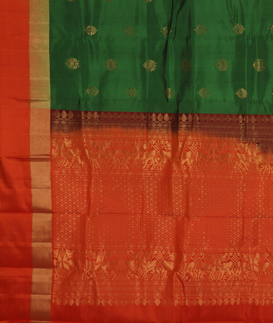 Green Soft Silk Saree T3513344