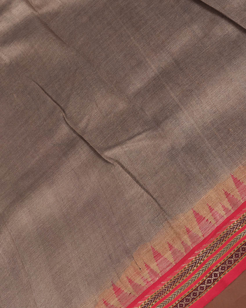 Grey Vidarbha Tussar Saree T3342824