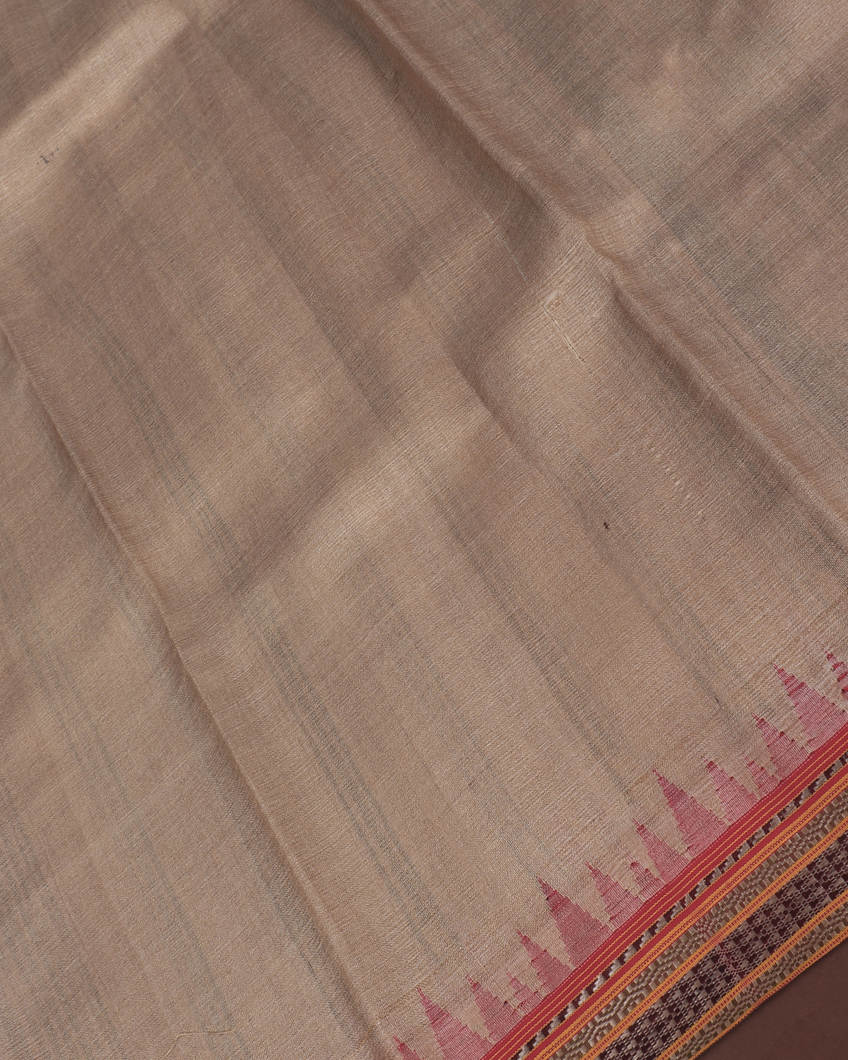Grey Vidarbha Tussar Saree T3544834