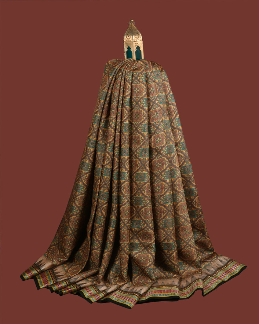 Beige Vidarbha Tussar Saree T354477-image