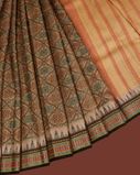 Beige Vidarbha Tussar Saree T3544772