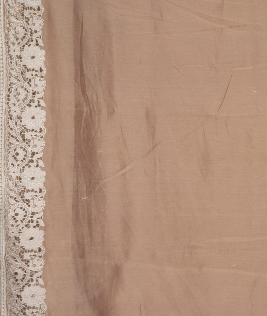 Beige Kora Organza Printed Saree T2844913