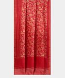 Pinkish Red Soft Printed Cotton Saree T3501122