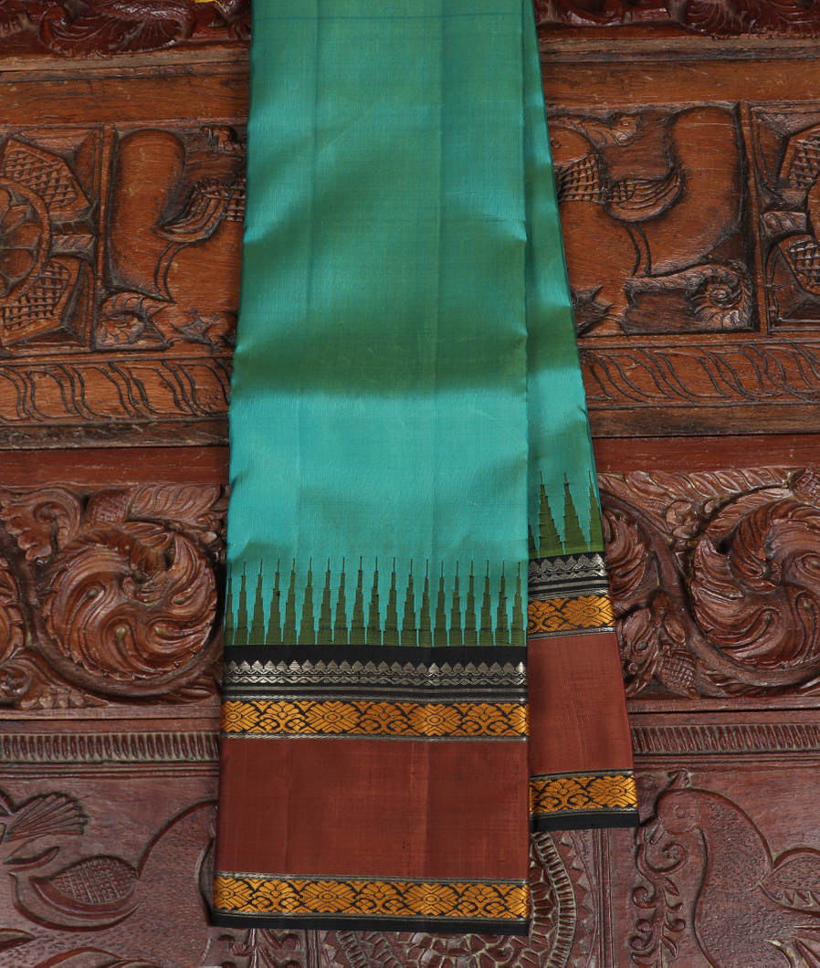 Green Handwoven Kanjivaram Silk Saree T353612-image