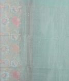 Blue Kora Organza Embroidery Saree T3560763
