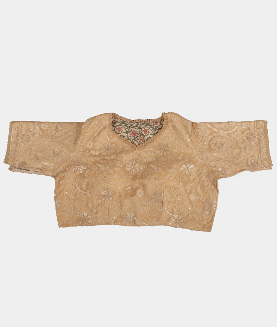 Yellow Kora Organza Embroidery Saree T3447203