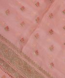 Pink Kora Organza Embroidery Saree T3202551