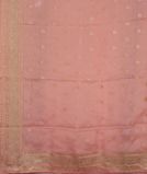 Pink Kora Organza Embroidery Saree T3202554