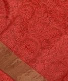 Red Silk Kota Embroidery Saree T3515711
