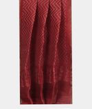 Red Linen Printed Saree T3541922