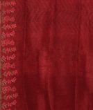 Red Linen Printed Saree T3541923